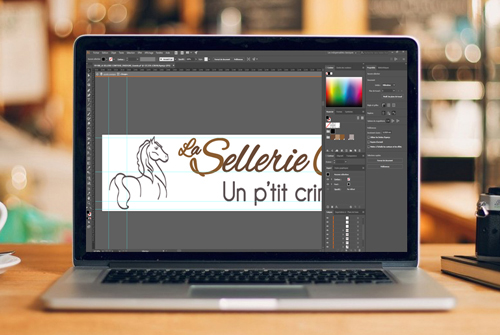 Conception graphique Illustrator La Sellerie Comtoise par LBF